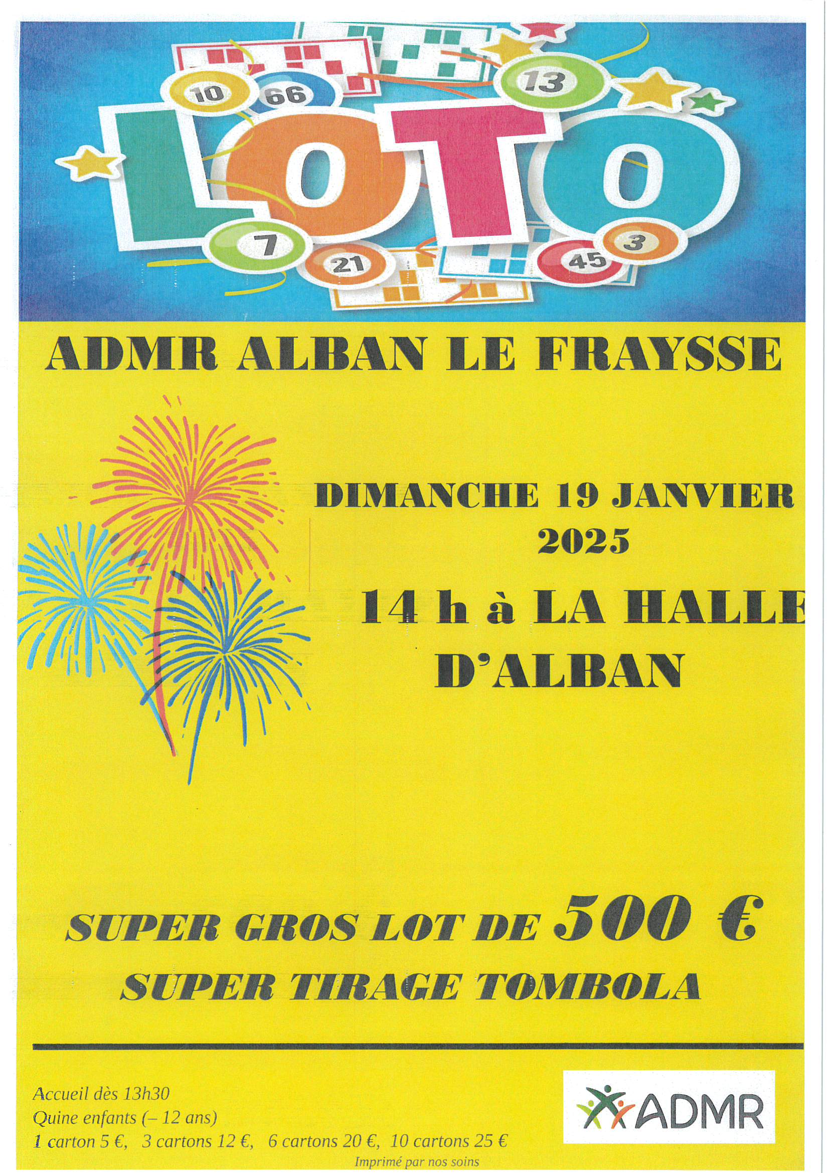 Loto de l'ADMR à Alban