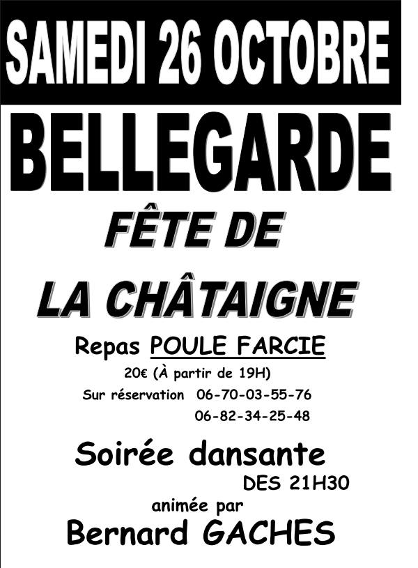 Fête de la châtaigne, à Bellegarde