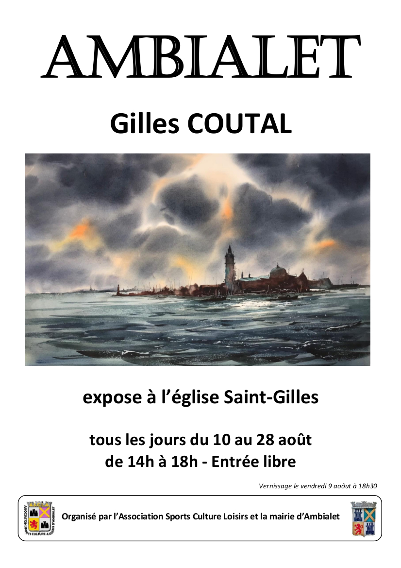 Exposition de Gilles Coutal, à Ambialet
