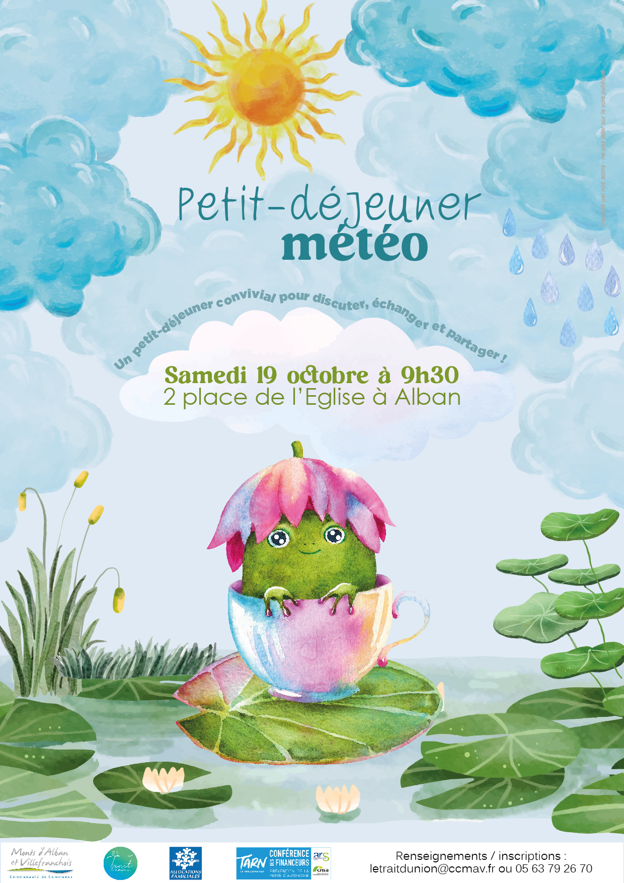 Petit déjeuner météo à Alban