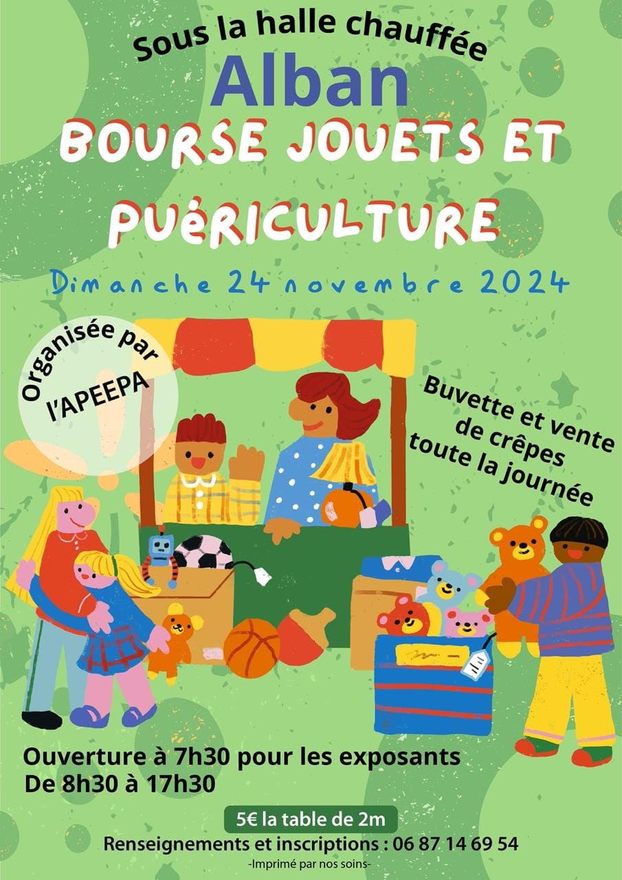 Bourse jouets et puériculture, Alban