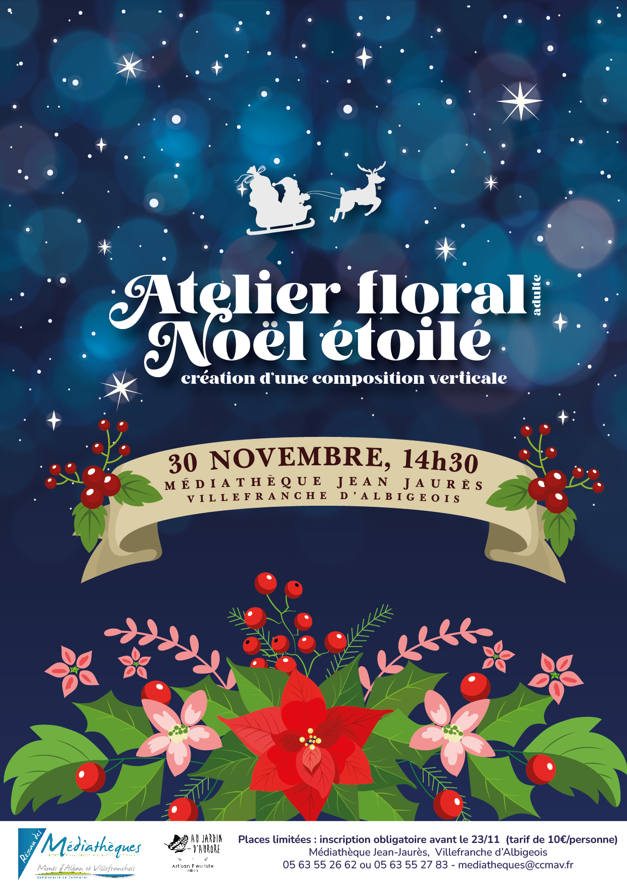 Atelier floral ciel étoilé