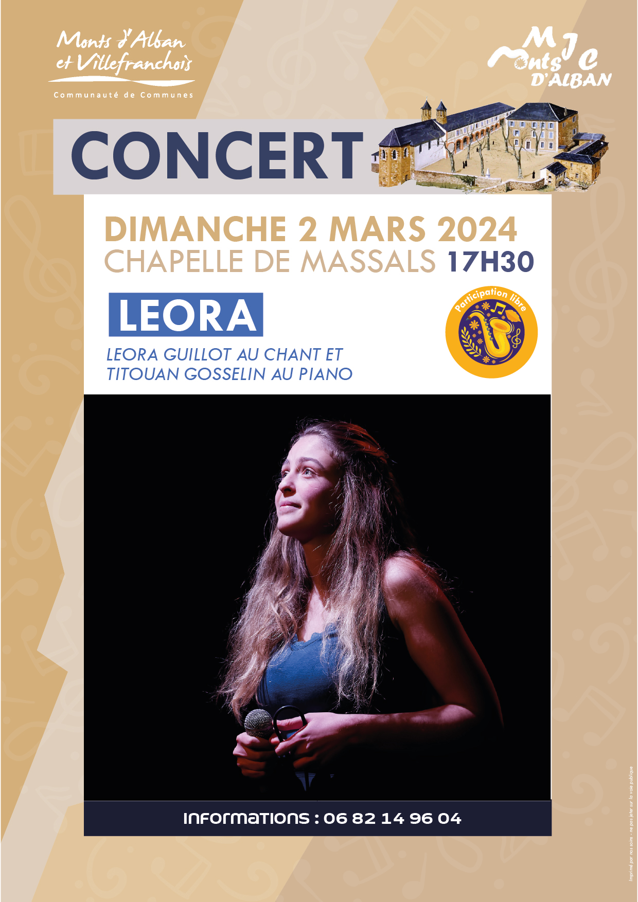  Concert à la Chapelle de Massals avec Léora et Titouan